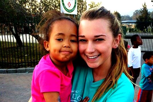 Bethany and Courtney on service week