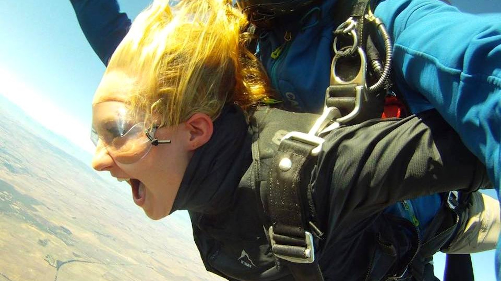 Student skydiving