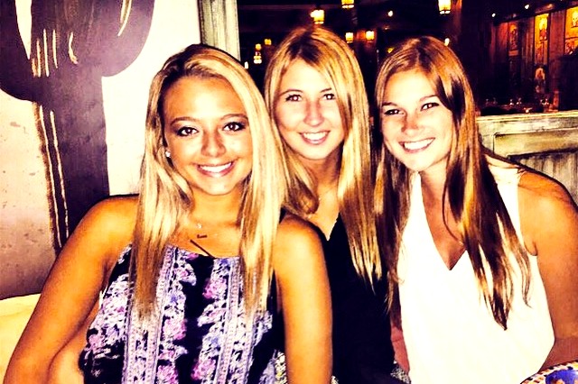 Great company over dinner in Greece