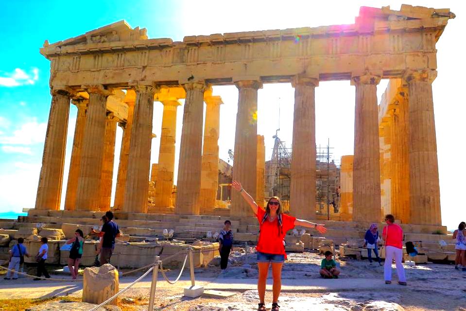 Leah at the Acropolis