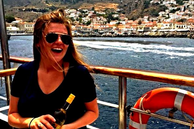 Maddie Hise enjoys the view in Greece
